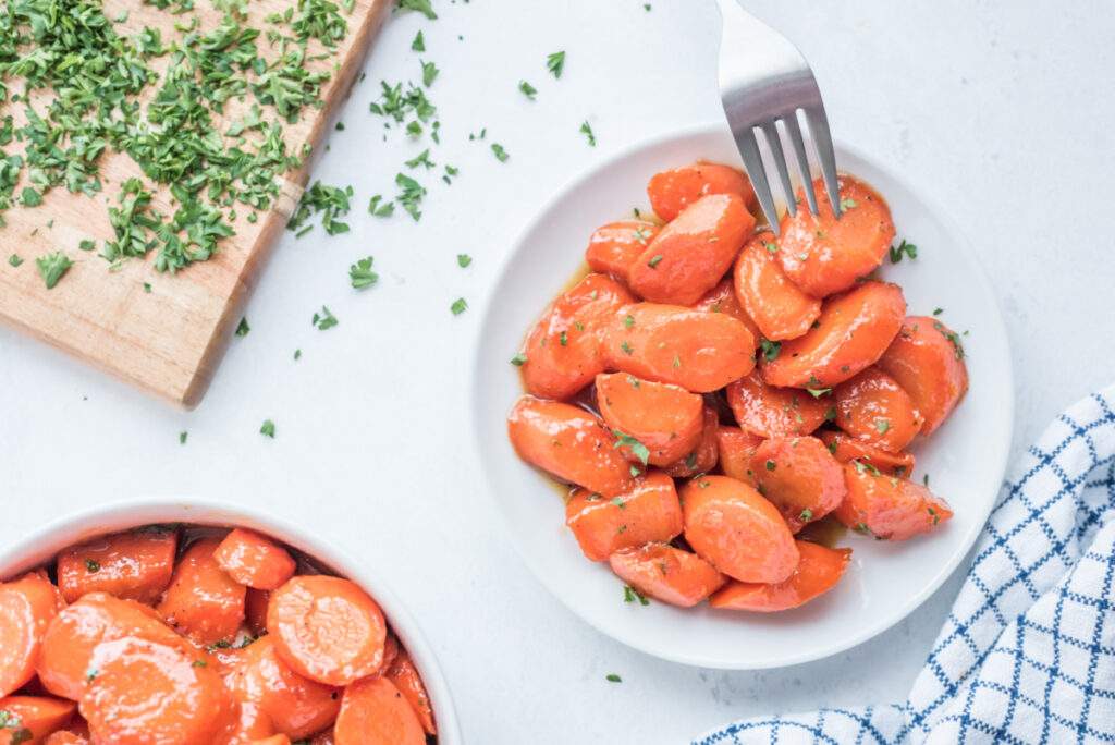 Brown Sugar Honey Glazed Carrots