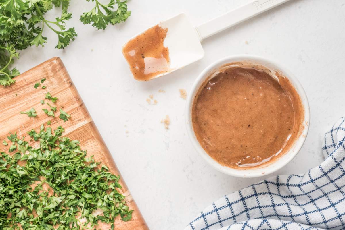 brown sugar mixture in small bowl