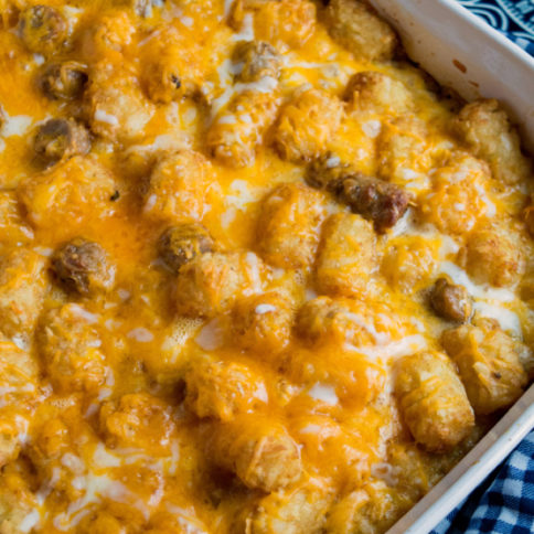 Cheesy Tater Tot Breakfast Casserole Recipe - Family Fresh Meals