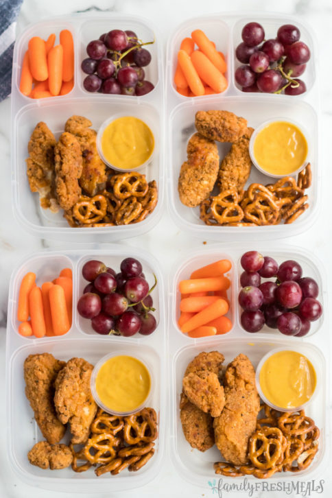 Chicken Tenders Lunchbox Idea - Family Fresh Meals Work Lunch or School Lunch