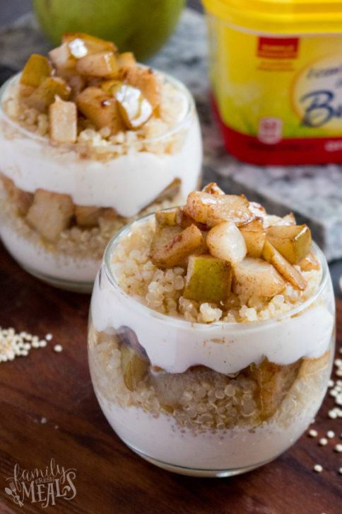 Cinnamon Pear Quinoa Parfaits - Family Fresh Meals Recpie