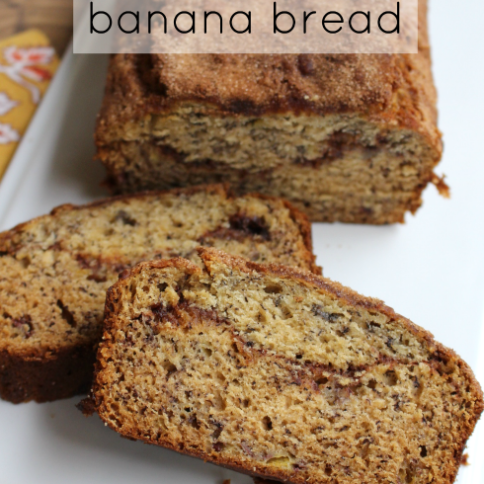 Cinnamon Swirl Banana Bread - FamilyFreshMeals.com