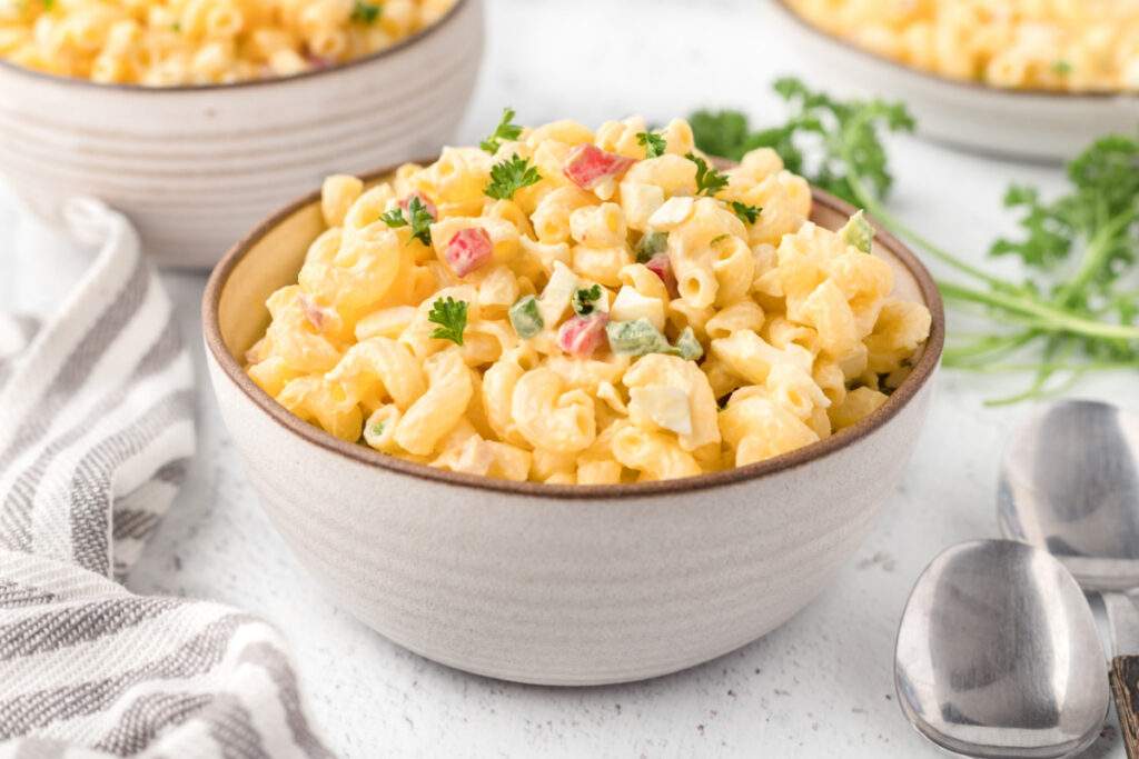 Classic Macaroni Salad in a bowl