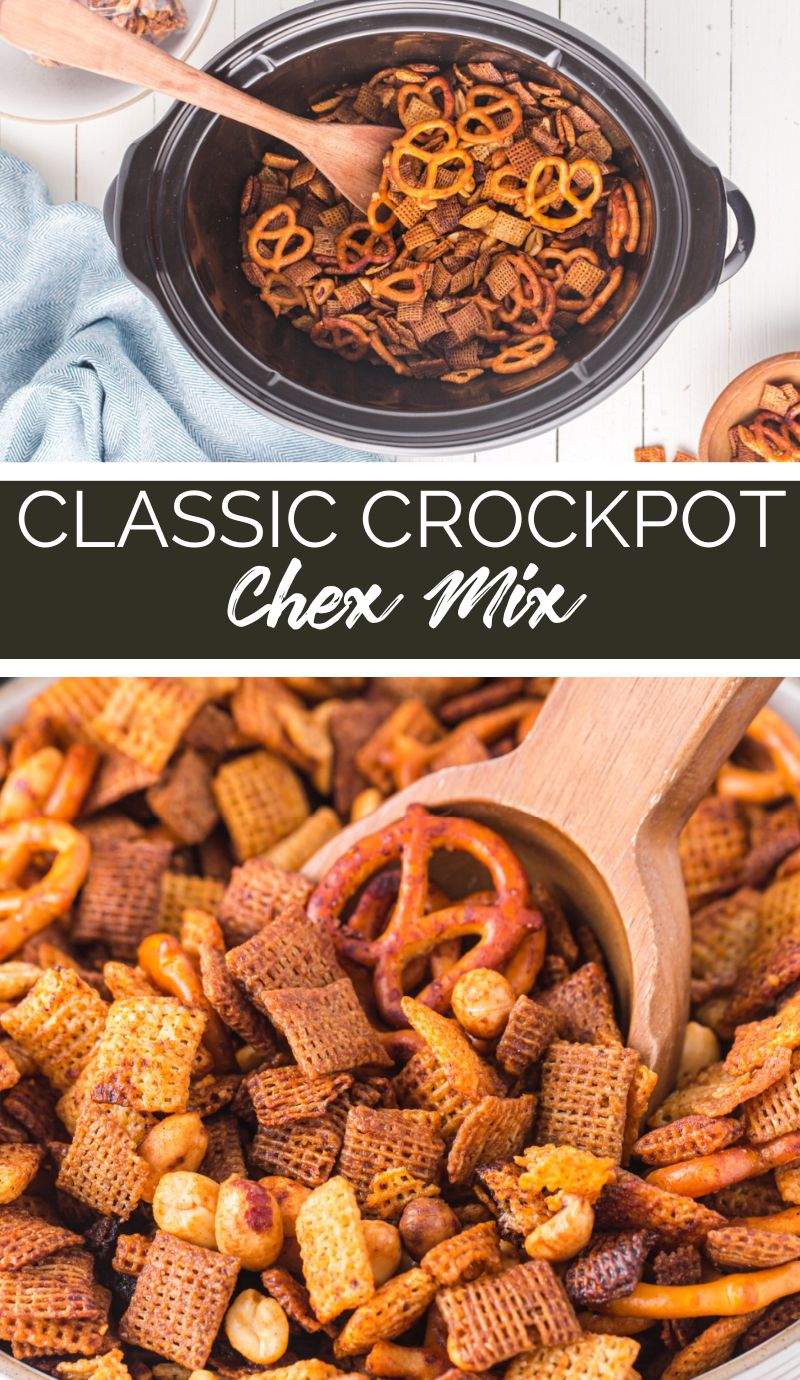 Nothing says “party” like a big bowl of Chex Mix. And this Classic Slow Cooker Chex Mix recipe is the easiest way to make it. via @familyfresh