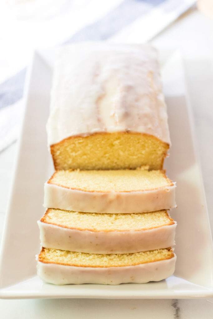 Copycat Starbucks Lemon Loaf on a plate