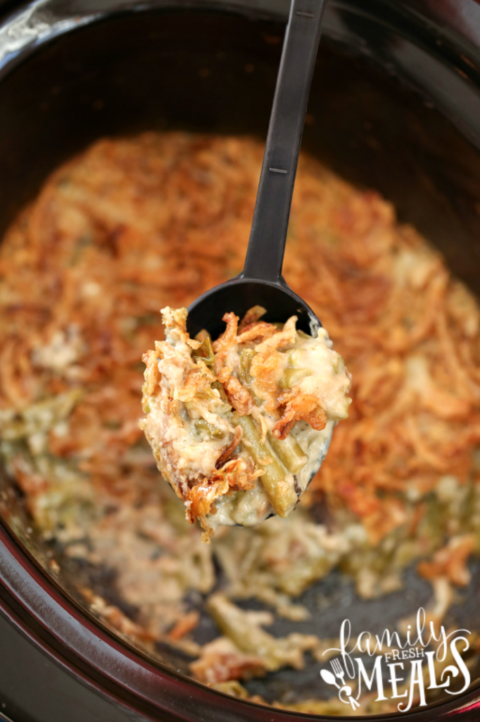 Crockpot Green Bean Casserole - Family Fresh Meals Holiday recipe