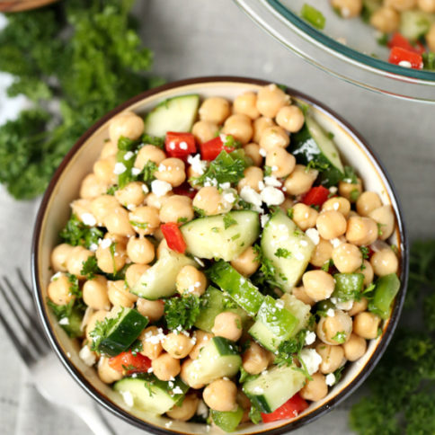 Cucumber Chickpea Salad Recipe - Family Fresh Meals