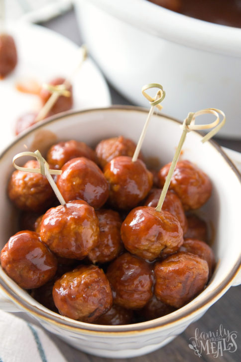 Dr. Pepper Crockpot Meatballs - Family Fresh Meals