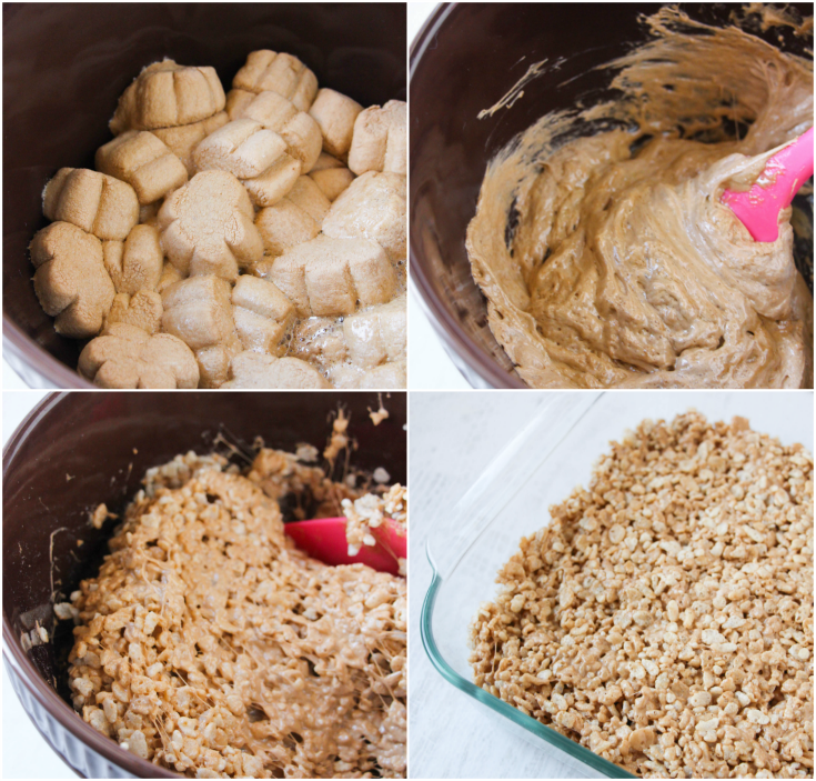 Gingerbread Rice Krispie Treats - familyfreshmeals.com