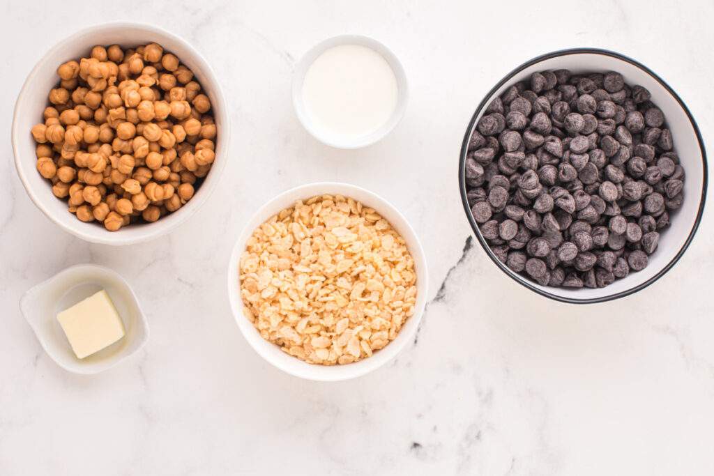 ingredients for Homemade 100 Grand Bars