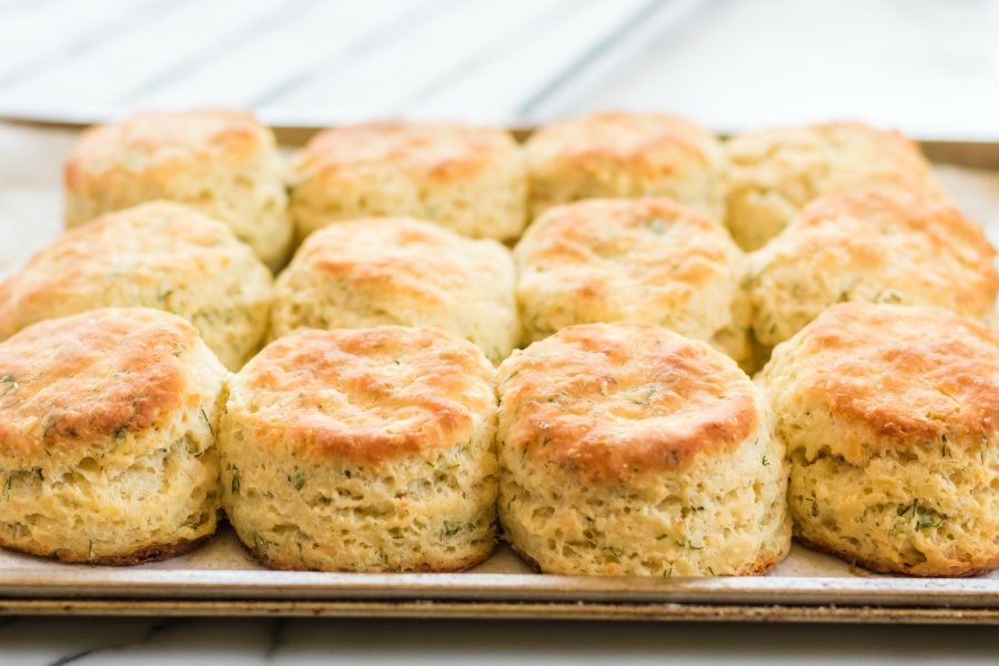 baked rolls on baking sheet