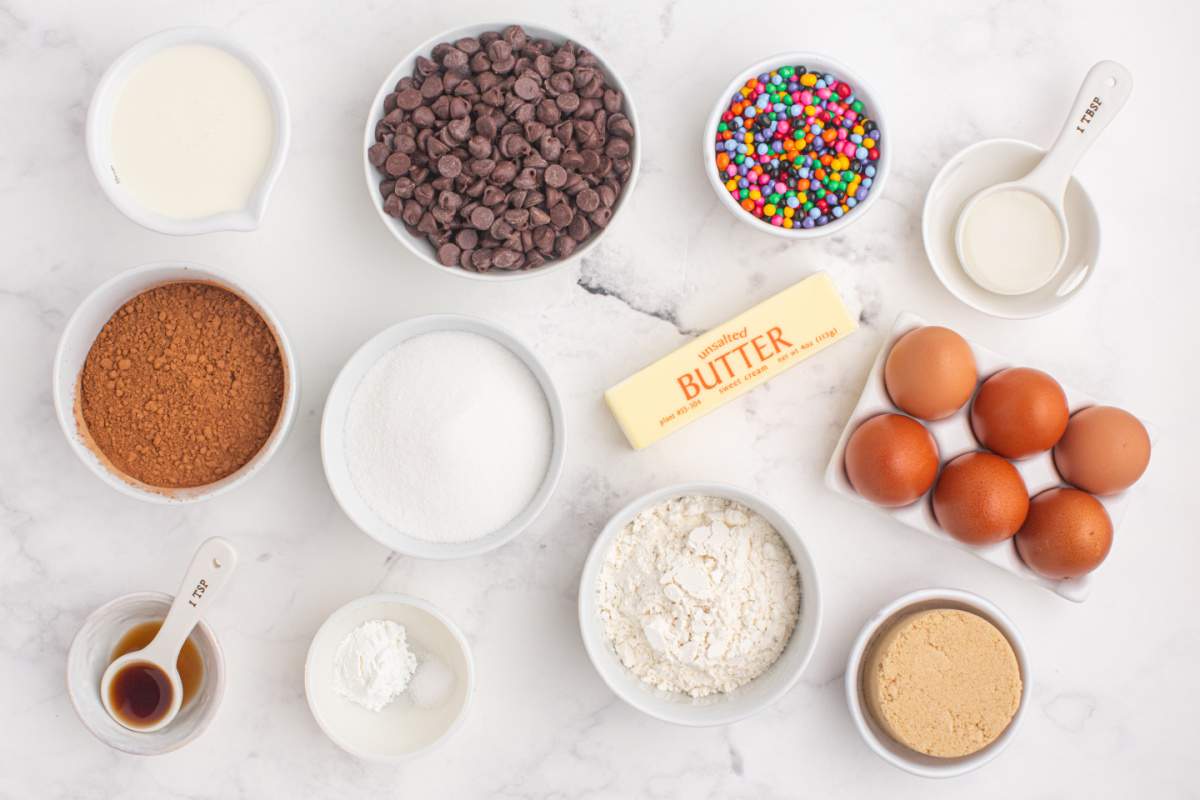 ingredients for copycat cosmic brownies