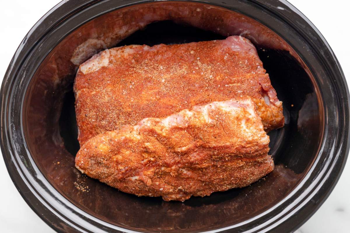 seasoned rib in slow cooker