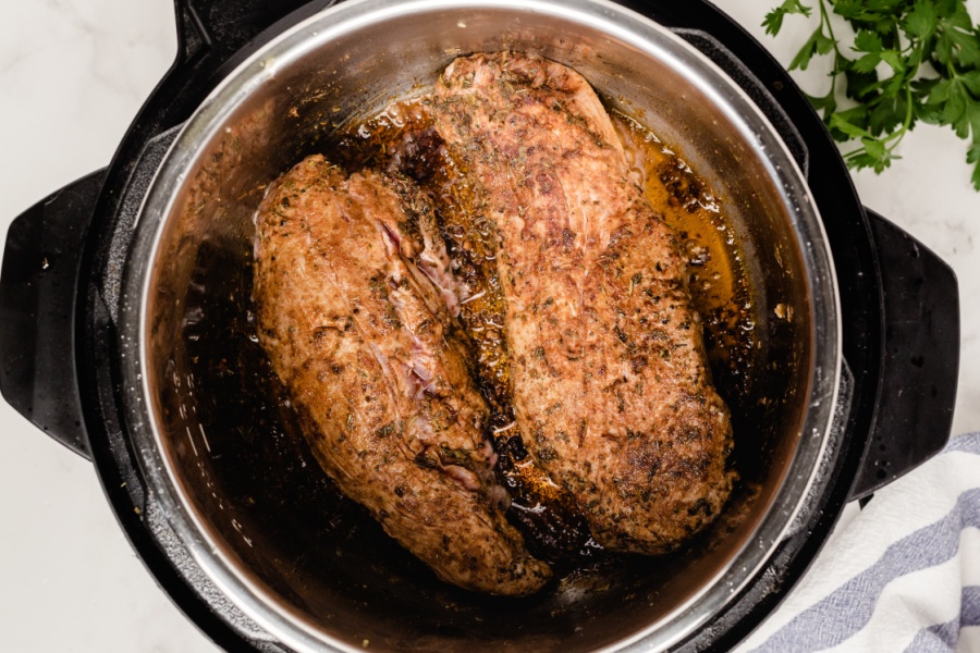 pork tenderloin browning in instant pot