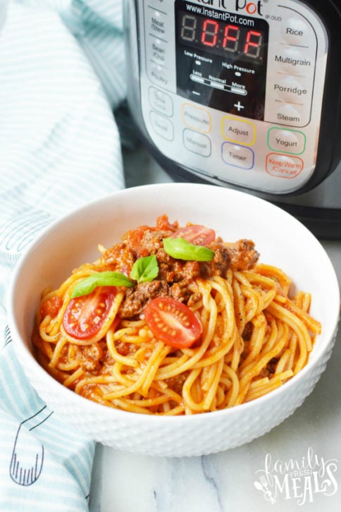 Instant Pot Spaghetti Dinner Recipe - Family Fresh Meals