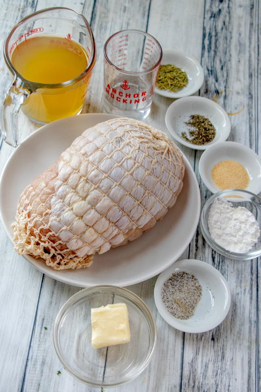 Instant Pot Turkey Breast - Ingredients on table