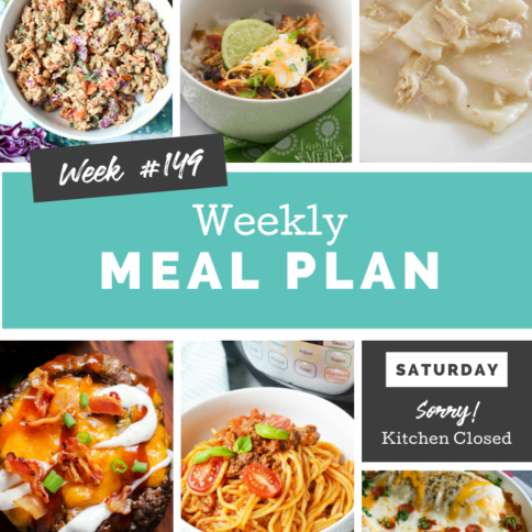 Easy Weekly Meal Plan Week 149 - Family Fresh Meals