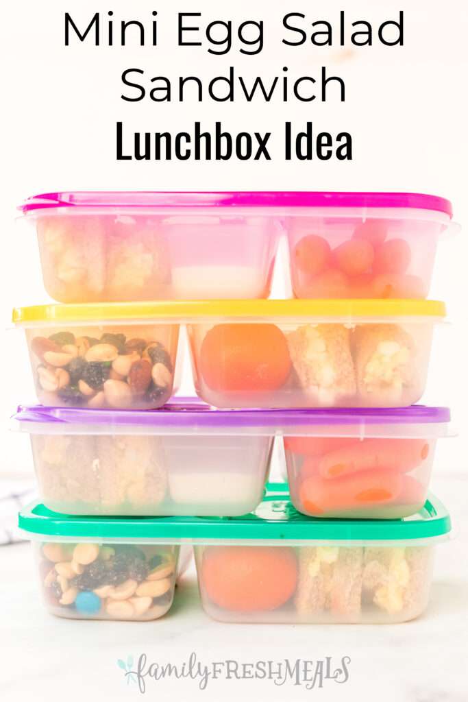 Mini Egg Salad Sandwich Lunchbox Idea