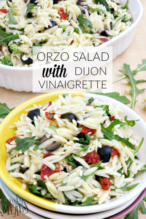 ORZO SALAD WITH DIJON VINAIGRETTE - FamilyFreshMeals.com --