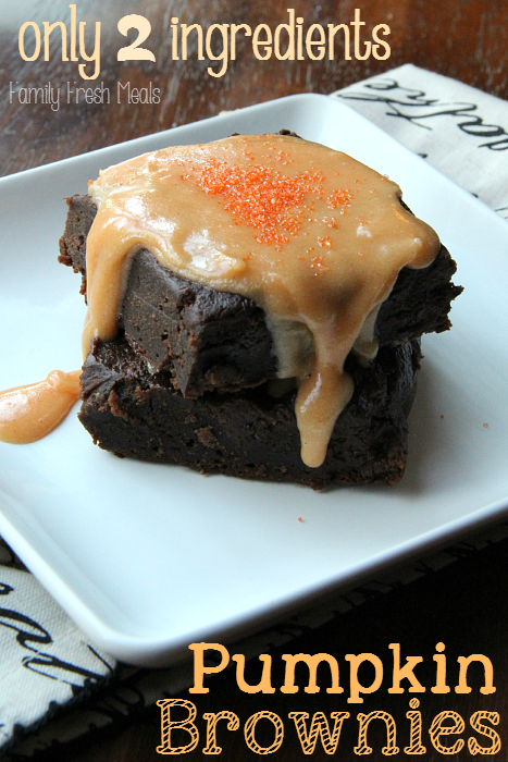 Easy Pumpkin Brownies - Family Fresh Meals