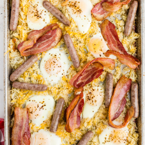 Sheet Pan Breakfast on a baking sheet