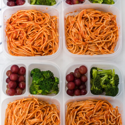 4 Spaghetti Easy Lunch box Idea