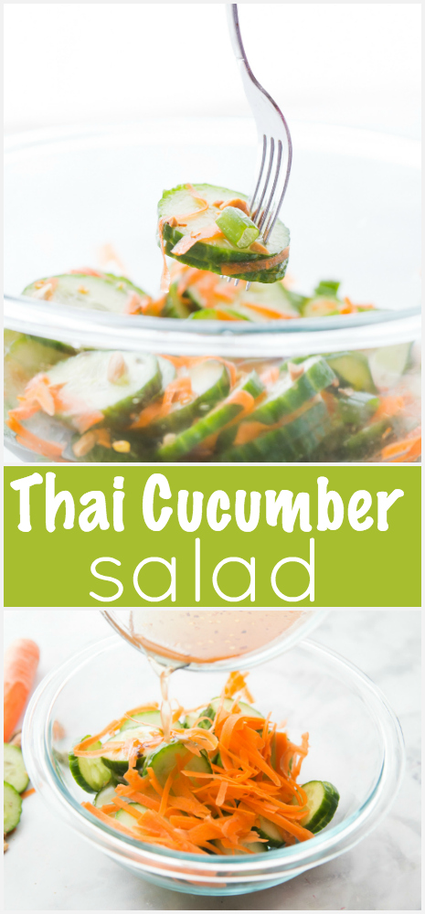 Thai Cucumber Salad #familyfreshmeals #cucumber #cucumbersalad #thai #thaisalad #thaicucumbersalad #easyrecipe #summerrecipe #summersalad via @familyfresh