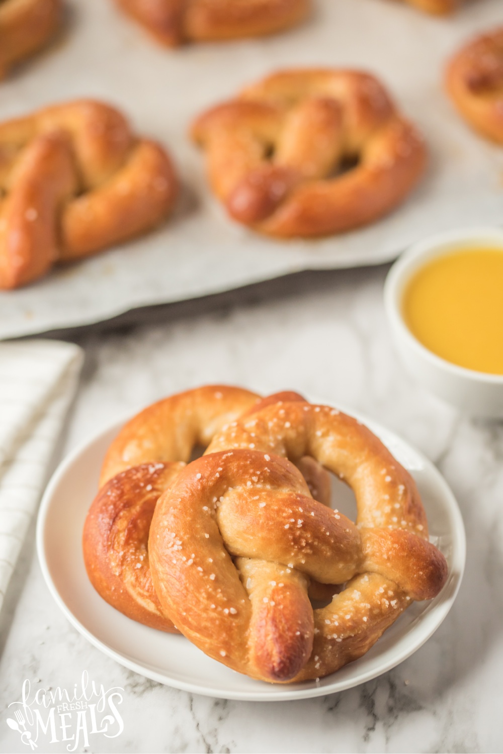 How to Make Homemade Soft Pretzels via @familyfresh